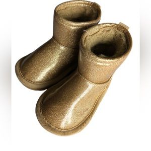 Gold Glitter Boots